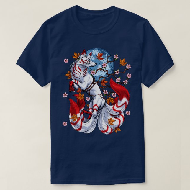 Camiseta Kitsune Japonês Fox (Frente do Design)