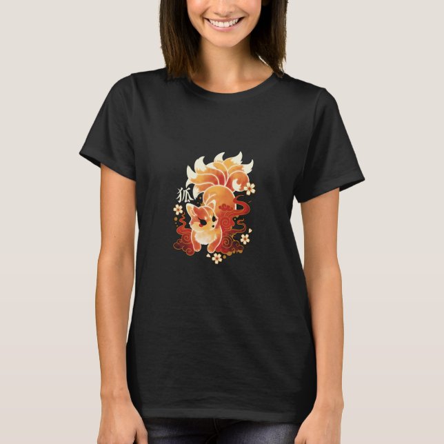 Camiseta Kitsune Kawaii (Frente)