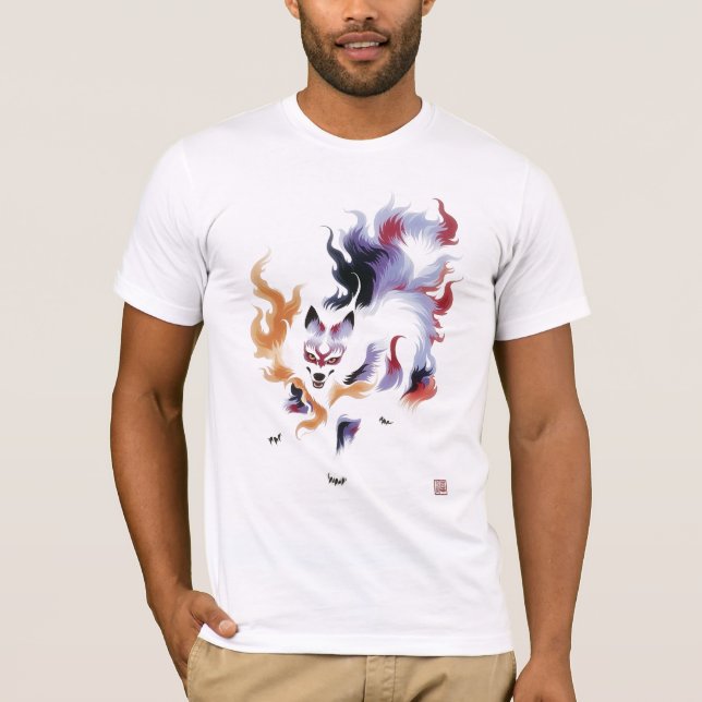 Camiseta Kitsune Mítico Tradicional (Frente)