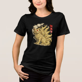 Camiseta Kitsune Noodle – Espírito Japonês de Rapariga Feit