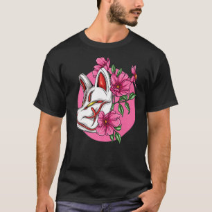 Camiseta Kitsune Nove Feijão De Cereja Da Fox Sakura