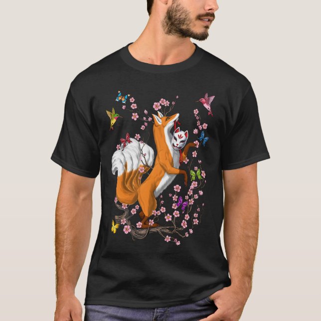 Camiseta Kitsune Raposa de Nove Caudas (Frente)