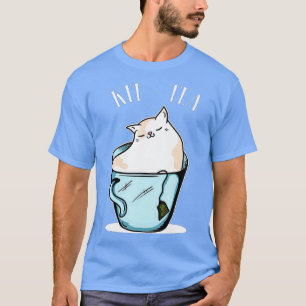 Camiseta KitTea Funny Cat Lover Gift Gift Black