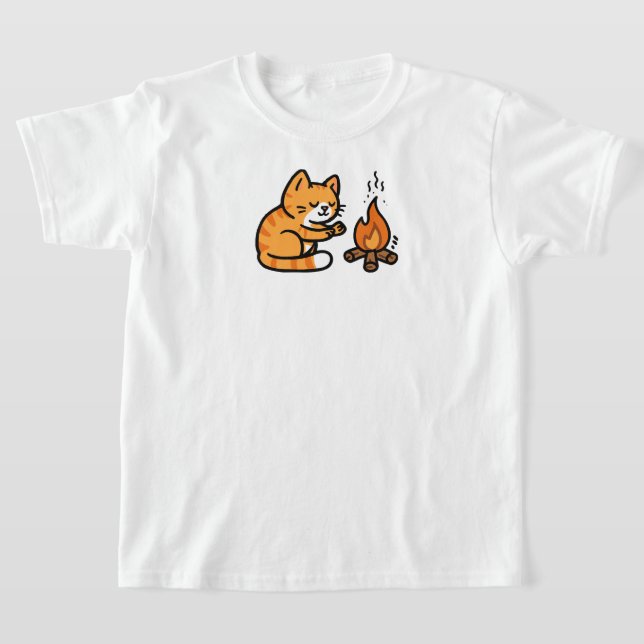 Camiseta Kitten Campfire (Postura )