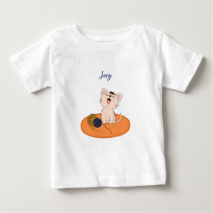 Camiseta Kitten com Wool Ball