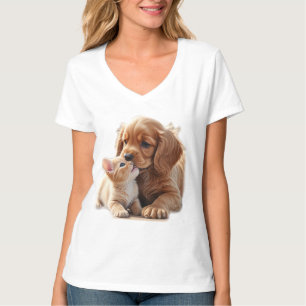 Camiseta Kitten e Puppy