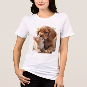Camiseta Kitten e Puppy