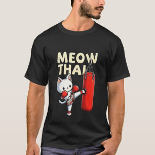 Camiseta Kitten Funny Memes Gato Meow Meow Thai Muay Thai C