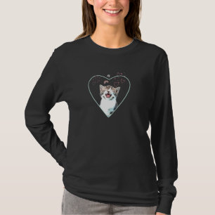 Camiseta Kitten Mewing Foto Corações E Arco-Íris