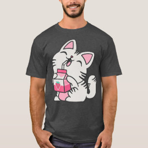 Camiseta Kitten Milk Drink Otaku Neko Japan Premium 