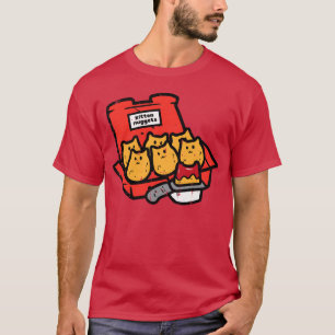 Camiseta Kitten Nuggets Fast Food Amante de Comida de Gato 