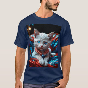 Camiseta Kitten Patriótico
