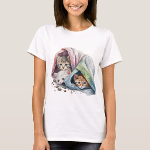 CAMISETA KITTENS CUTÂNEOS ARRANCADOS SOB OS BOLETINS DE PAS