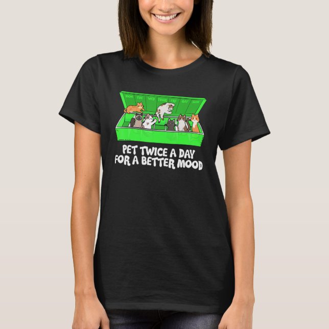 Camiseta Kitty Cat Lady Main Moon Felicidade (Frente)