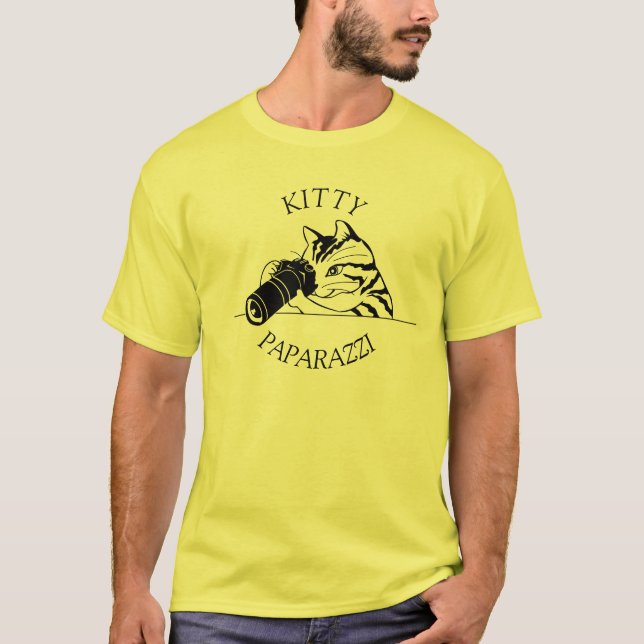 Camiseta Kitty Cat Paparazzi - Fotógrafo (Frente)