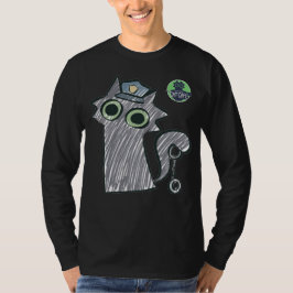 Camiseta Kitty Cop – Purrtect & Serve Masculino