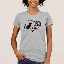 Camiseta Kitty Paws Para Sempre no Meu Coração