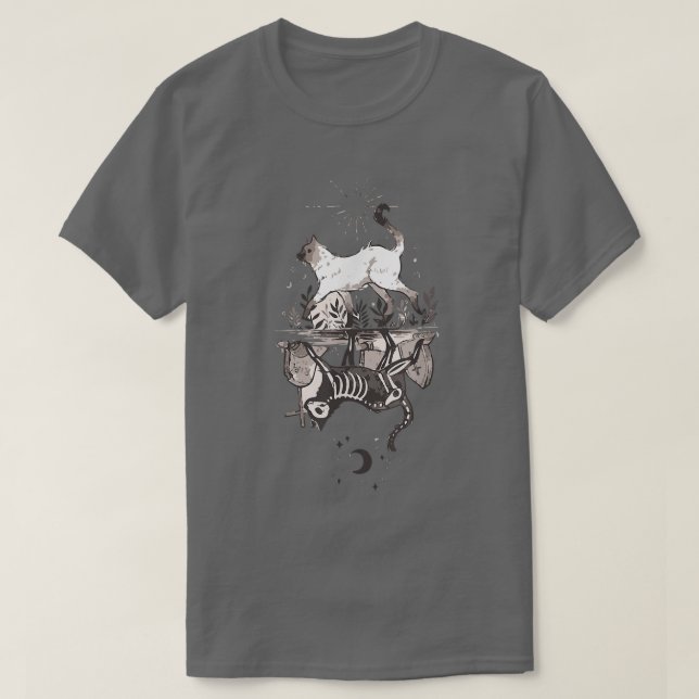 Camiseta Kitty Skeleton Halloween  (Frente do Design)