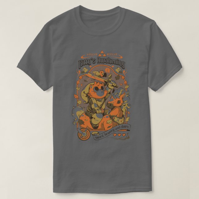 Camiseta Kittys Awakening (Frente do Design)