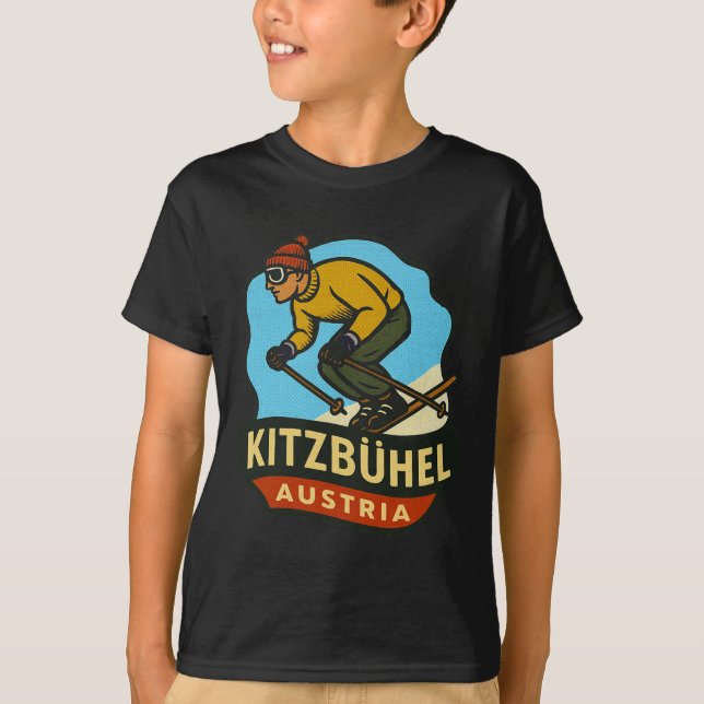 Camiseta Kitzbühel Áustria Esqui  (Frente)