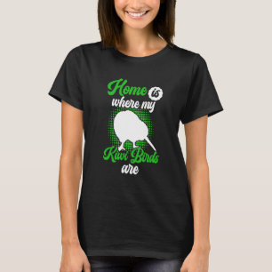 Camiseta Kiwi Bird é minha casa, o Pássaro Kiwi da Nova Zel
