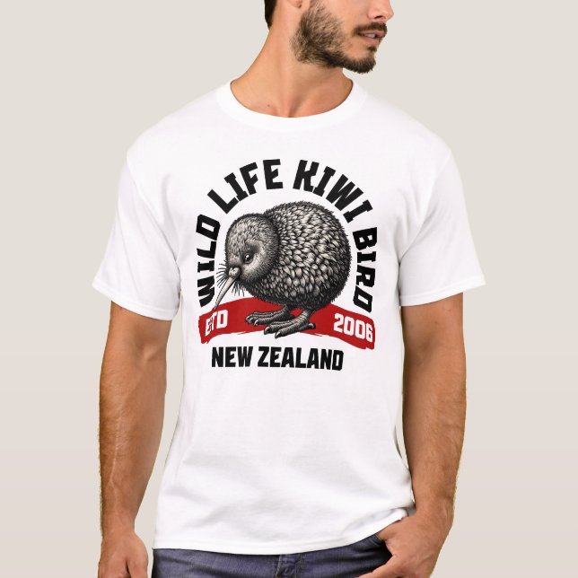 Camiseta Kiwi Bird – New Zealand (Frente)