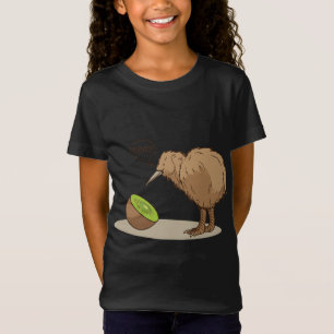 Camiseta Kiwi Fruta de pássaros Nova Zelândia Diversão de m