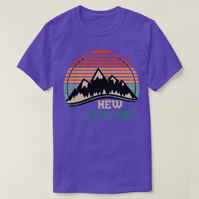 Camiseta Kiwi Hiking Gift Backpacker Nova Zelândia (Frente do Design)