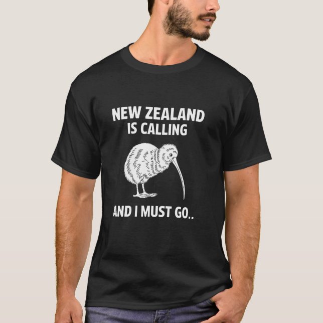 Camiseta Kiwi Pássaro Nova Zelândia (Frente)