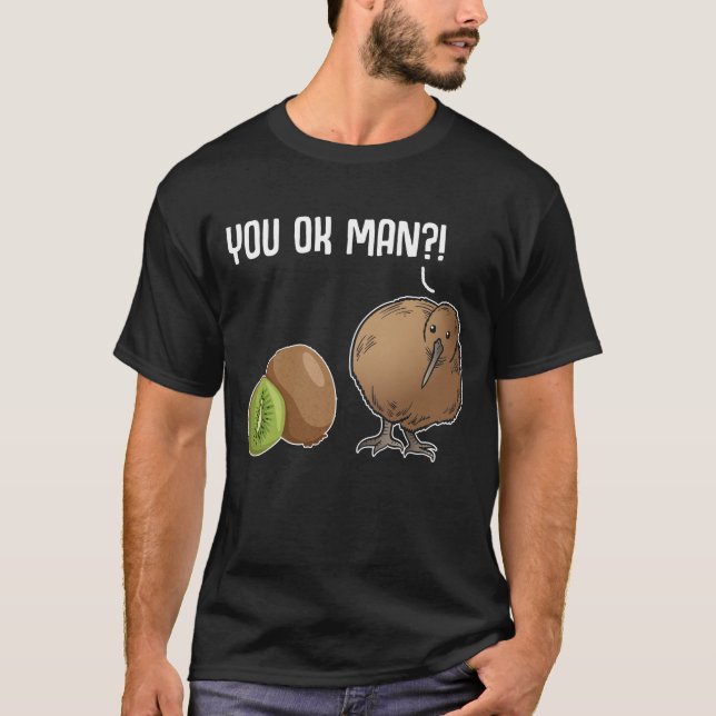 Camiseta Kiwi Piada Fruta de aves Kiwi (Frente)