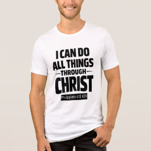 Camiseta KJV 'Posso Fazer Todas as Coisas Através 