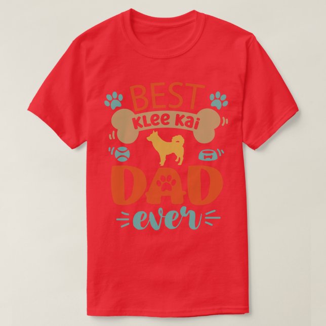 Camiseta Klee Kai Dog Pai (Frente do Design)