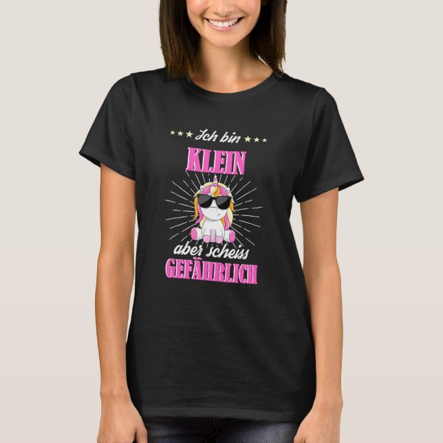 Camiseta Klein Aber Scheiß Perigosas Coisas Unicórn (Frente)