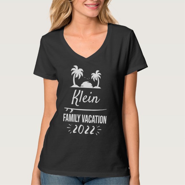 Camiseta Klein Family Vacation Tropical Group Beach (Frente)