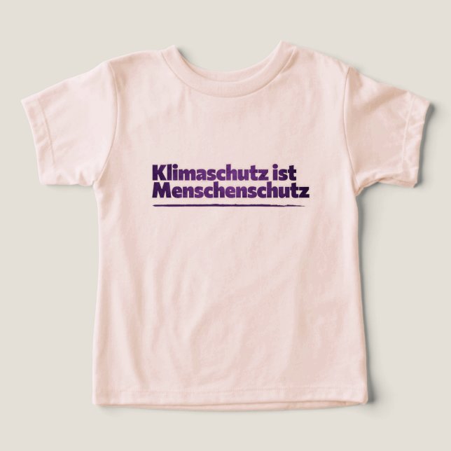Camiseta Klimaschutz ist Menschenschutz (Design frontal)