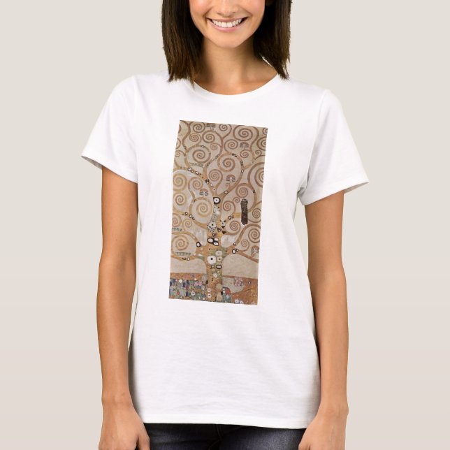 Camiseta Klimt - modelos de plantas (Frente)