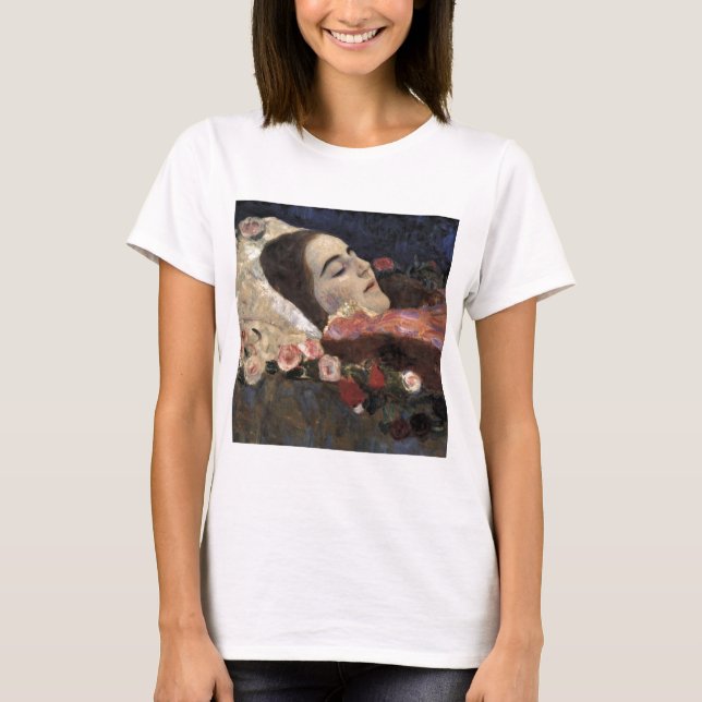 Camiseta Klimt Ria Munk em seu leito de morte (Frente)