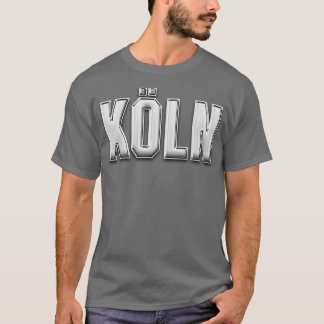 Camiseta Kln Stadt Retro Klner Schriftzug Ruhrgebiet