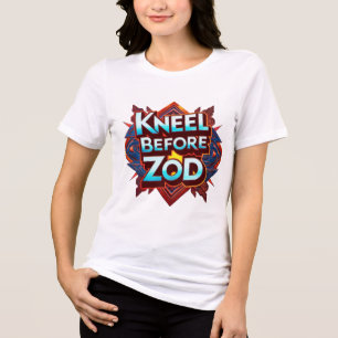 Camiseta Kneel Antes De Zod - Teto De Declaração Negrito