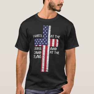 Camiseta Kneel Cross No Dia Do Memorial Cruzado Nunca Esque