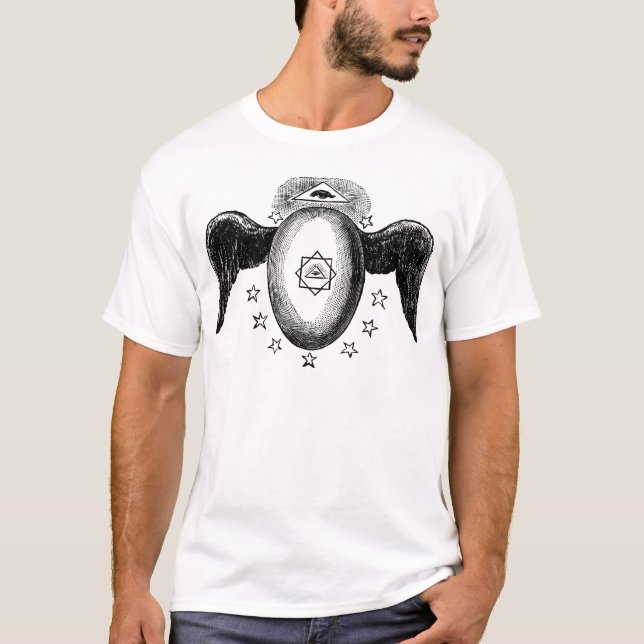 Camiseta Kneph All Observing Eye Masonic Símbolo (Frente)