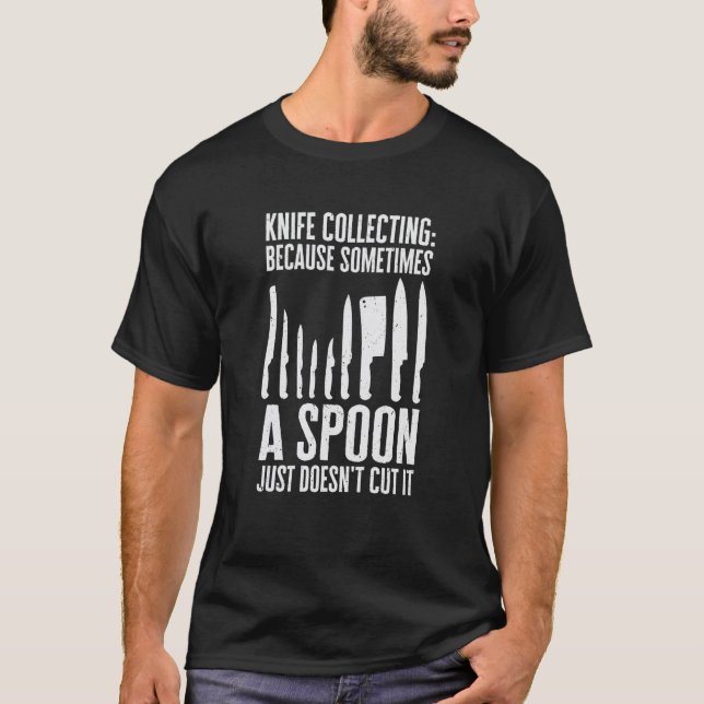 Camiseta Knife Collector Knives Coletando Knife Maker Kniv (Frente)