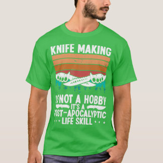 Camiseta Knife de Coleção de Faca de Fazer de Faca T