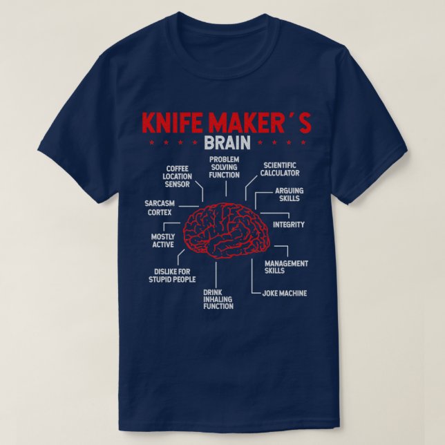 Camiseta Knife Fazer Bladesmith Knife Collecting T (Frente do Design)