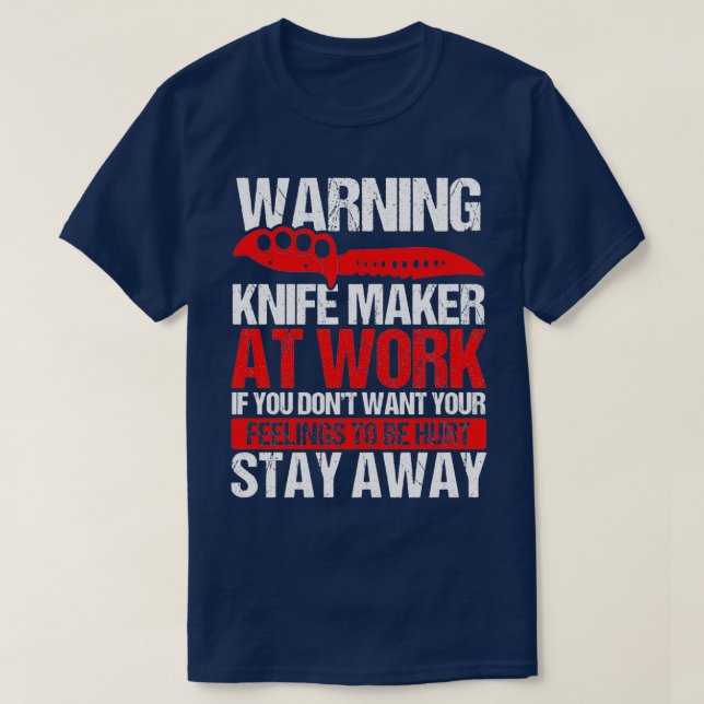 Camiseta Knife Fazer Knife Collect Bladesmith Knife Maker (Frente do Design)