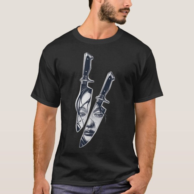 Camiseta Knife Girl Tattoo (Frente)