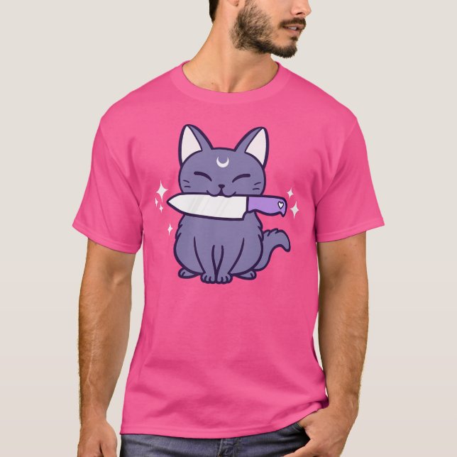 Camiseta Knife Kitten Black (Frente)