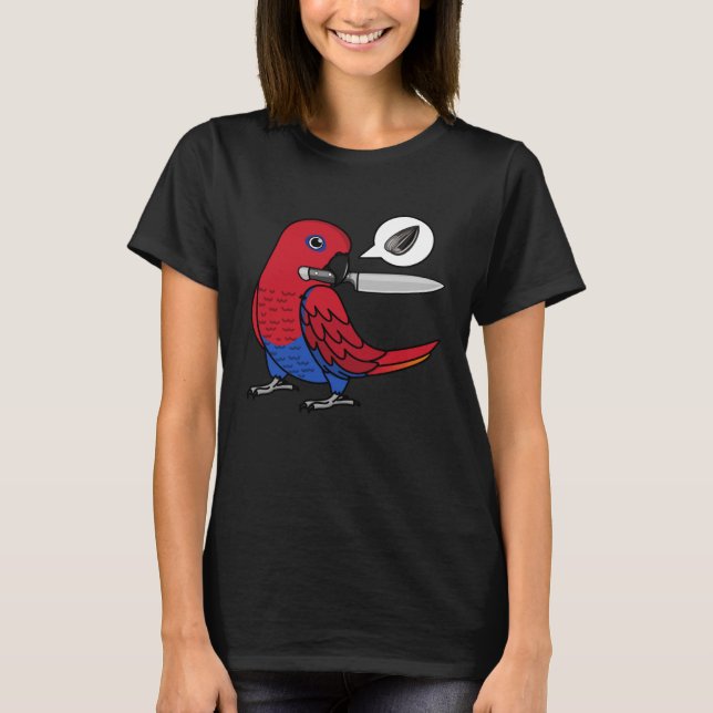 Camiseta Knife Parrot Quer Seeds I Female Eclectus (Frente)