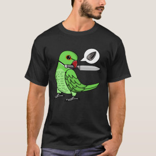 Camiseta Knife Parrot quer Seeds I Green Indian Ringneck
