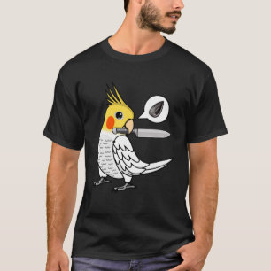 Camiseta Knife Parrot Quer Seeds I Lutino Cockatiel
